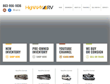 Tablet Screenshot of highwayrvauto.com